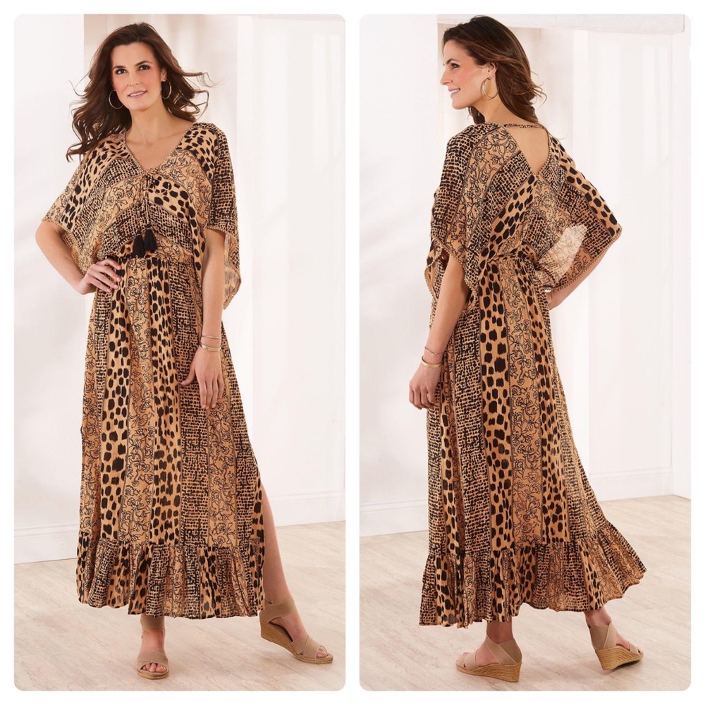 Soft Surroundings Isola Bella Maxi Dress Size L